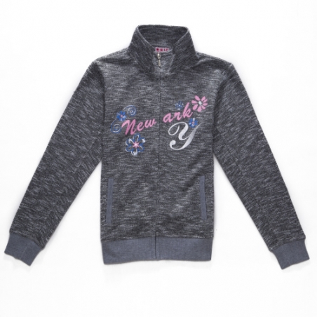 Dívčí tepláková mikina WOLF | 100% bavlna, zip