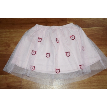 Dívčí letní sukýnka TUTU s flitrovými kočičkami – lehká a stylová