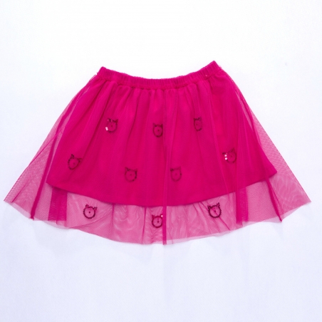 Dívčí letní sukýnka TUTU s flitrovými kočičkami – lehká a stylová