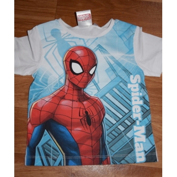 Chlapecké tričko krátký rukáv  Spiderman bílá