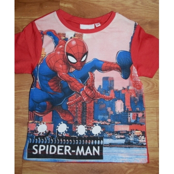 Chlapecké tričko krátký rukáv  Spiderman červené