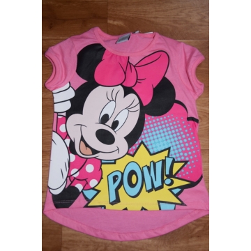 Dívčí letní tričko myška Minnie - růžová