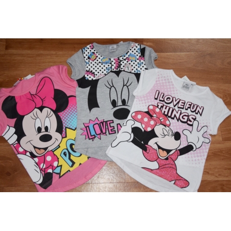 Dívčí letní tričko myška Minnie bílá