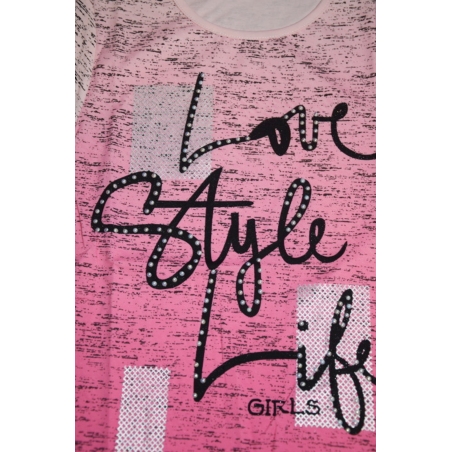 Dívčí letní tričko s nápisem zdobené Kugo modré