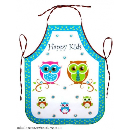Dětská zástěrka - Sovičky
