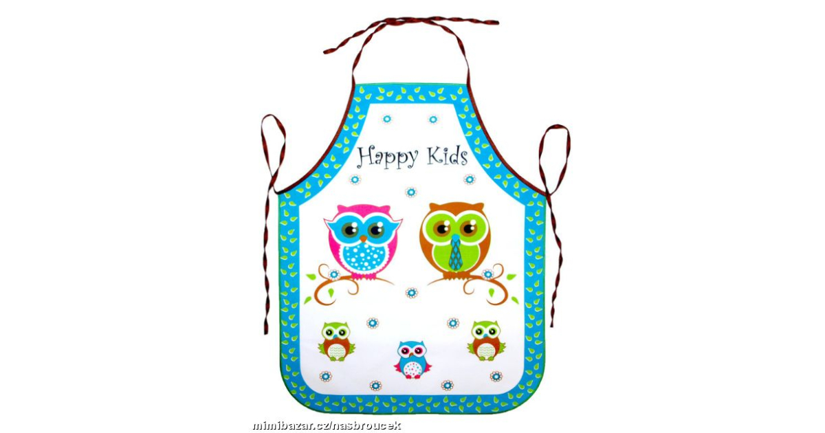 Dětská zástěrka - Sovičky