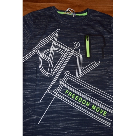 Chlapecké triko dlouhý rukáv reflex - imitace zipu Kugo