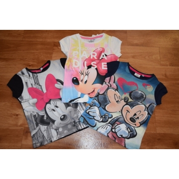 Dívčí letní tričko krátký rukáv myška Minnie Disney