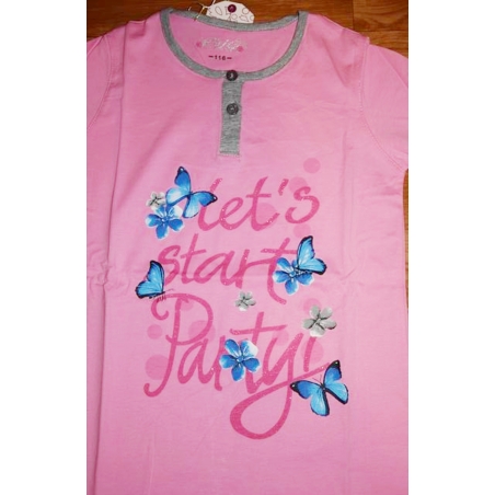 Dívčí noční košilka s motýlky | 100% bavlna | Pohodlí pro sladké sny