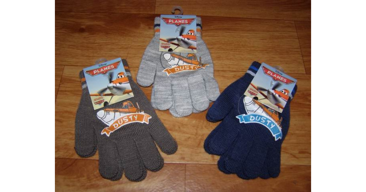 Pletené rukavice letadla - Planes vel.4-8 let