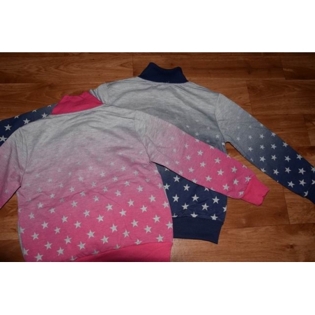 Dívčí tepláková mikina s nápisem a hvězdičkami | Pohodlí