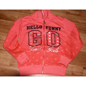 Dívčí tepláková mikina s nápisem a hvězdičkami | Pohodlí