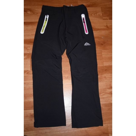 Dívčí jarní softshelové kalhoty Kugo růžovo - žlutý zip