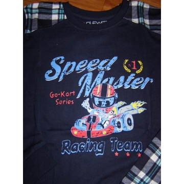 Chlapecké pyžamo Formule 100% bavlna | Pohodlné pyžamo se závodním autem