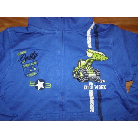 Chlapecká tepláková mikina s bagrem | 100% bavlna