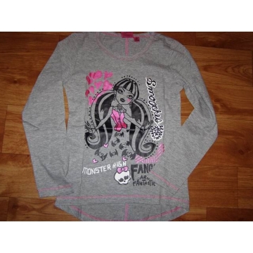 Dívčí tričko dlouhý rukáv MONSTER HIGH - šedé
