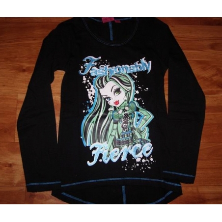 Dívčí tričko dlouhý rukáv MONSTER HIGH  černé