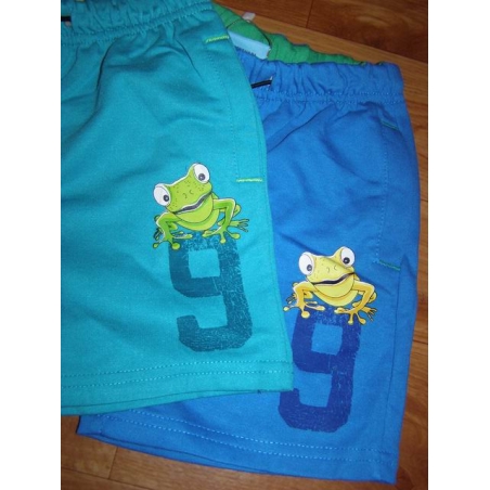 Chlapecké bavlněné kraťasy Kugo s žabkou | Pohodlné šortky