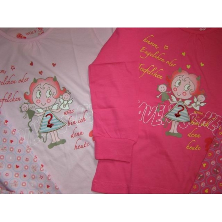 Dívčí pyžamo Wolf | 100% bavlna, pohádkový motiv čertice