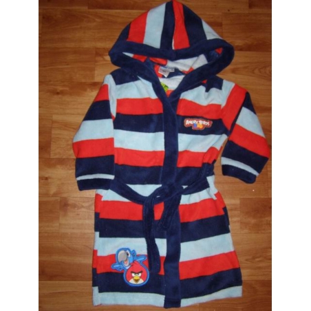 Fleecový dětský župan Angry Birds Rio - teplý a měkký s kapucí, ideální dárek