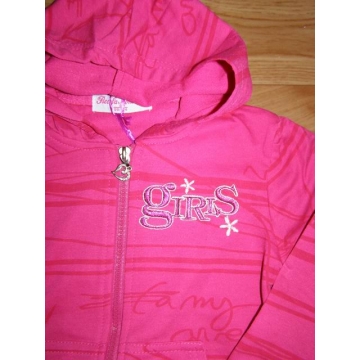 Dívčí mikina na zip s kapucí | Pohodlná tepláková mikina