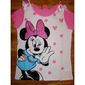 Dívčí tričko Minnie s mašličkou