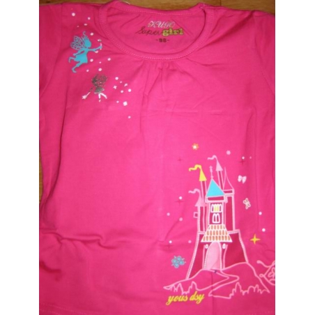 Dívčí tričko dlouhý rukáv zámek / hrad  Kugo