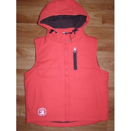 Vyteplená vesta Kugo s kapucou vel.128