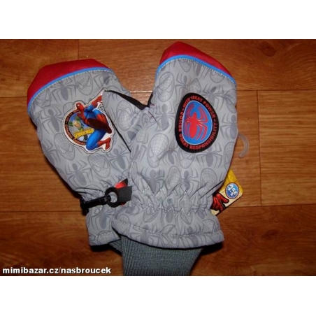 Zimní rukavice palčáky Spiderman vel.2-3 roky