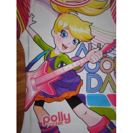 Dívčí letní tričko holčička Polly Pocket s kytarou