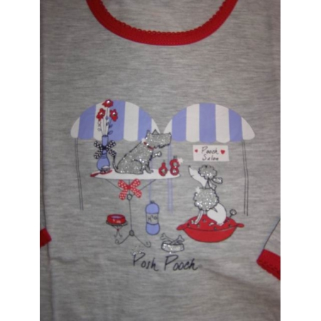 Pohodlné dívčí pyžamo s potiskem - 100% bavlna