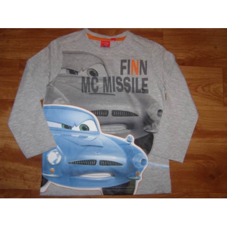 Chlapecké tričko dlouhý rukáv  auto Cars - šedá