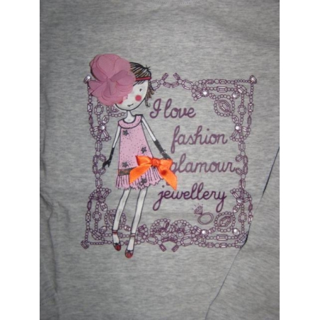 Dívčí tričko dlouhý rukáv obrázek Glo-story