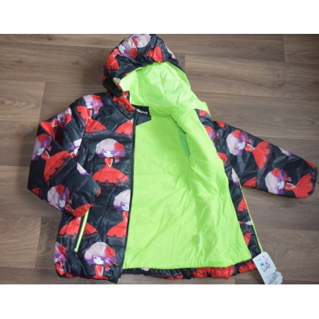 Dívčí prošívaná bunda s kapucí | Jarní a podzimní kabátek