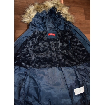 Dívčí zimní kabátek s kožíškem | Teplý, prošívaný