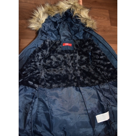 Dívčí zimní kabátek s kožíškem | Teplý, prošívaný