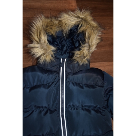 Dívčí zimní kabátek s kožíškem | Teplý, prošívaný