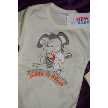 Kojenecké bavlněné body - sloník