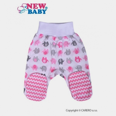 Kojenecké bavlněné polodupačky New Baby Sloník