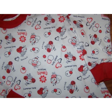 Dívčí pyžamo V-Mart berušky | 100% bavlna, český výrobce