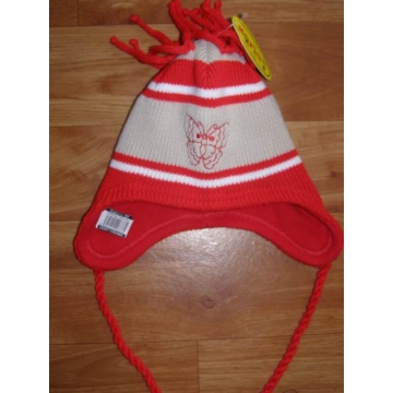 Pletená zimní čepice PLETEX na 2-4 roky MOTÝLEK