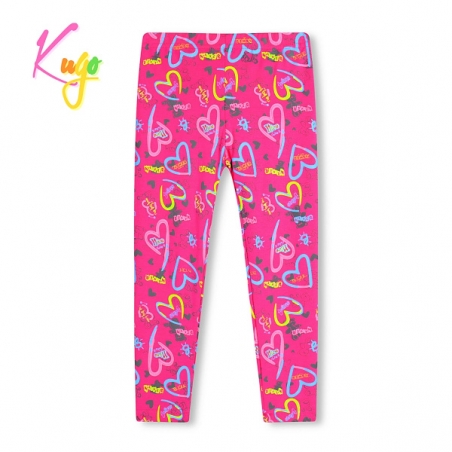 Dívčí legíny se srdíčky | Bavlněné, pohodlné, pružné