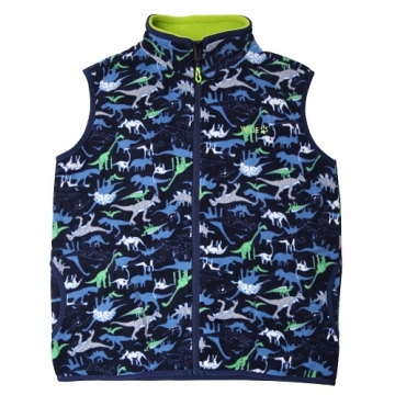 Chlapecká fleecová vesta s dinosaury | Wolf