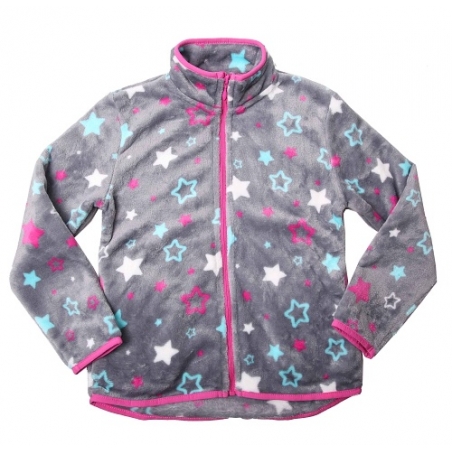 Dívčí fleecová mikina | Peříčková lehkost a měkkost s hvězdičkou