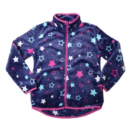 Dívčí fleecová mikina | Peříčková lehkost a měkkost s hvězdičkou
