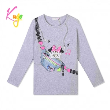 Dívčí tričko s Minnie Kugo TM6219Q šedé