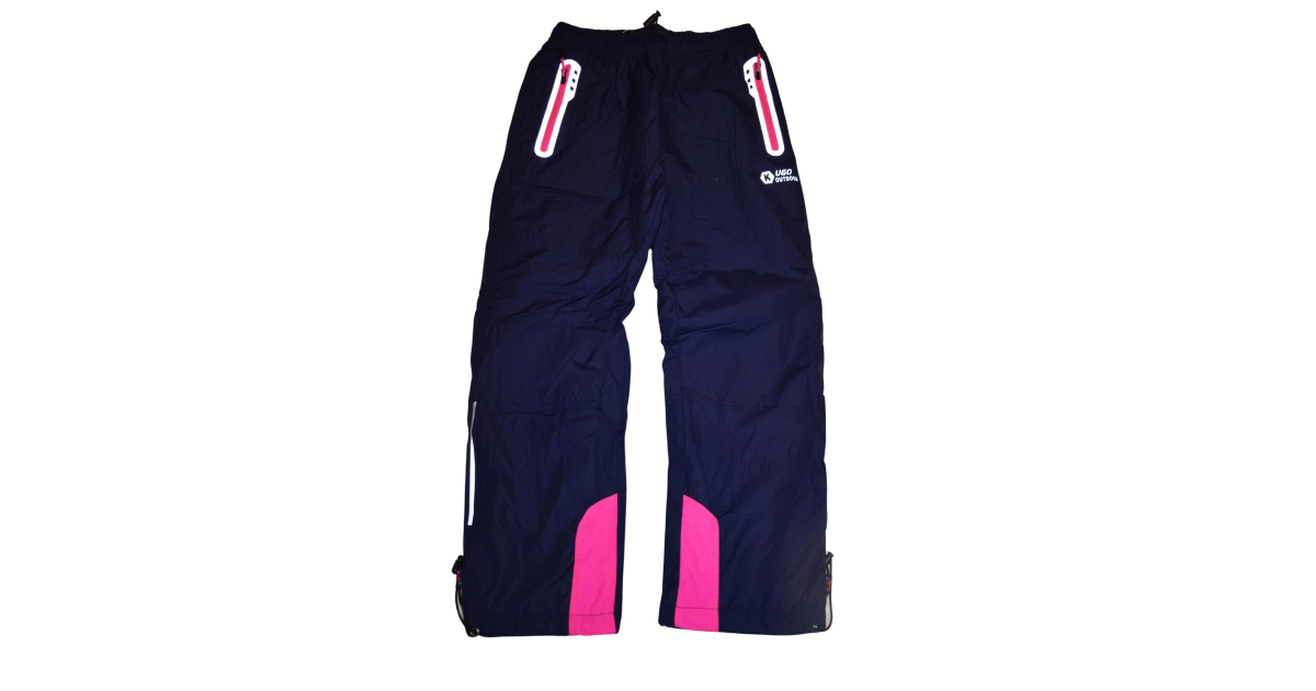 Šusťákové zateplené kalhoty s fleesem Kugo DK8239