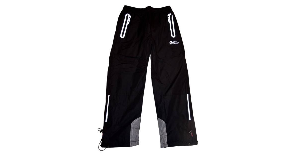 Šusťákové zateplené kalhoty s fleesem Kugo DK8239