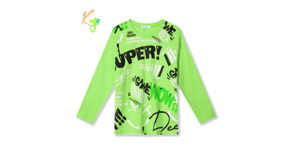 Chlapecké tričko s nápisy - Kugo HC9311