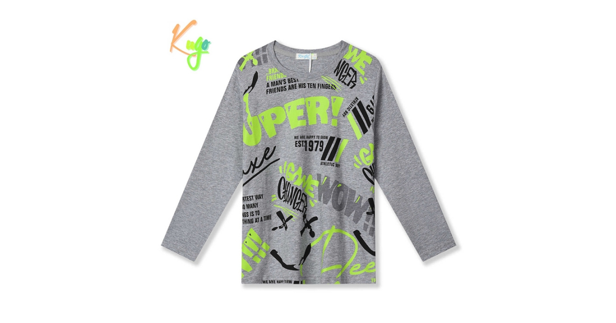 Chlapecké tričko s nápisy - Kugo HC9311